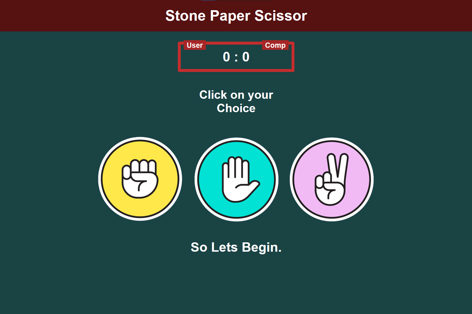 Stone Paper Scissor